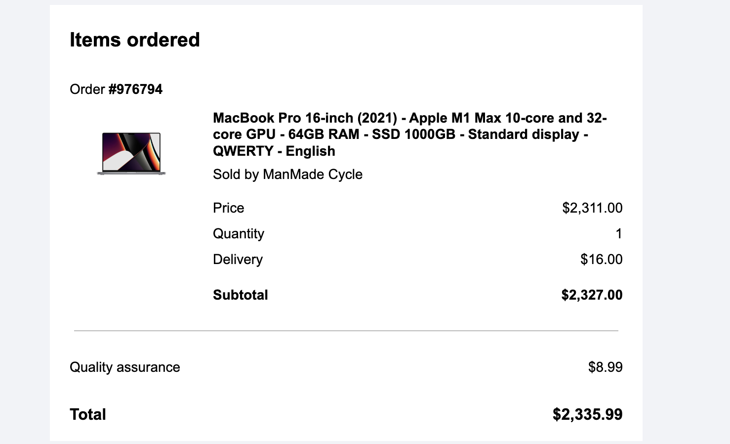 MacBook Pro 13 インチ (2020) - Apple M1 8-コア と 8-コア GPU - 8GB