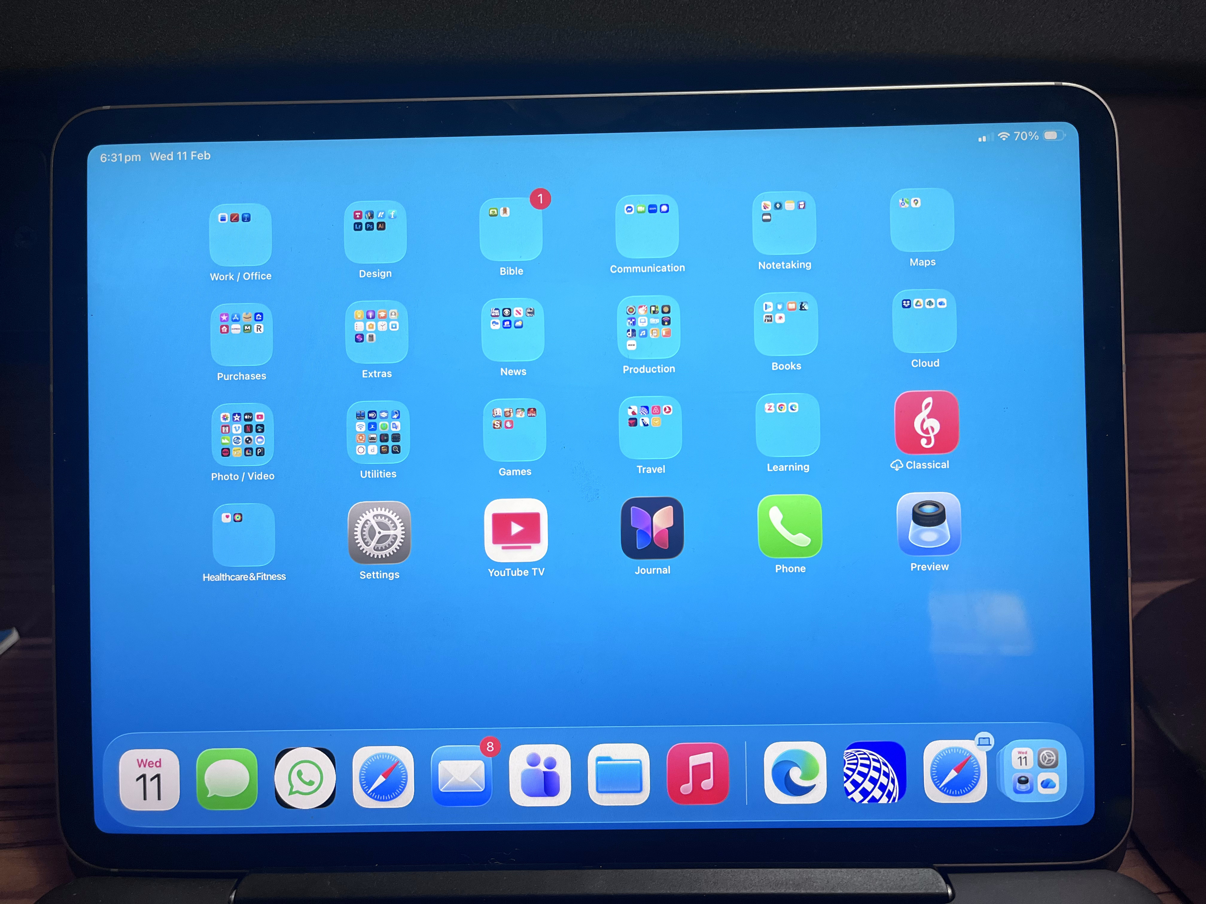 iPad Pro 12.9-inches (2022) 6th gen 128 GB - Wi-Fi - Silver | Back